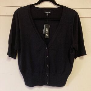 Apt 9 Black Crop Cardigan